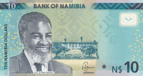 P16 Namibia 10 Dollars Year 2015 (Without Diamond)